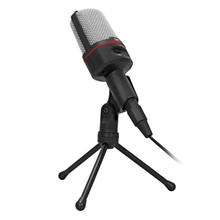 Stolní mikrofon C-TECH MIC-02, 3,5" stereo jack, 2.5m