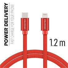 SWISSTEN DATA CABLE USB-C / LIGHTNING TEXTILE
