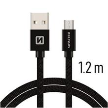 SWISSTEN DATA CABLE USB / MICRO USB TEXTILE 1,2M