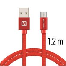 SWISSTEN DATA CABLE USB / MICRO USB TEXTILE 1,2M