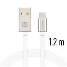 SWISSTEN DATA CABLE USB / USB-C TEXTILE 1,2M
