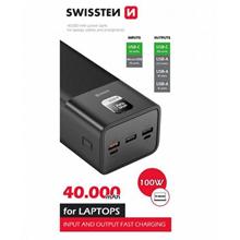 SWISSTEN POWER LINE POWER BANK 40000 mAh 100W POWER DELIVERY BLACK
