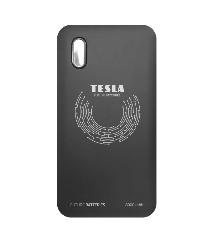 Tesla QI 10 Wireless Black, powerbanka 8000