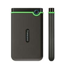 TRANSCEND 1TB StoreJet 25M3S SLIM, USB 3.0, 2.5” Externí Anti-Shock disk, tenký profil, šedo/zelený