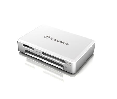 Transcend USB 3.1 čtečka paměťových karet, bílá -