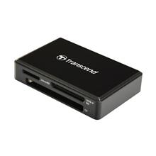 Transcend USB 3.1 čtečka paměťových karet, černá - SDHC/SDXC (UHS-I/II), microSDHC/SDXC (UHS-I), CompactFlash (UDMA6/7)