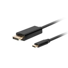 USB-C(M)->DisplayPort(M) kabel 1m 4K 60Hz černá  