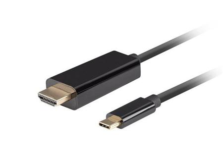 USB-C(M)->HDMI(M) kabel 0,5m 4K 60Hz černá