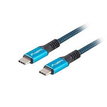 USB-C M/M 4.0 kabel 0,5m 100W 8K 30Hz modro-černá  