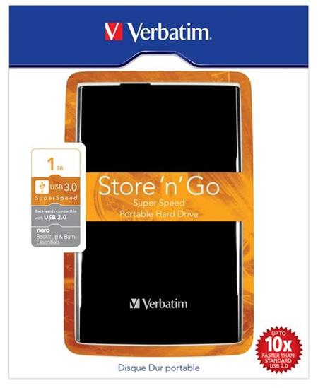VERBATIM HDD 2.5” 1TB Store 'n' Go USB 3.0,