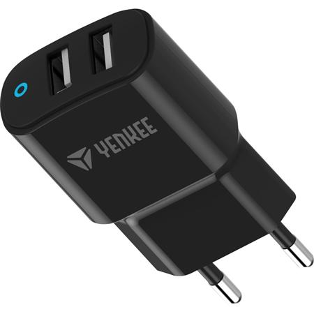 YENKEE YAC 2020BK Duální USB Nabíječka 3,4