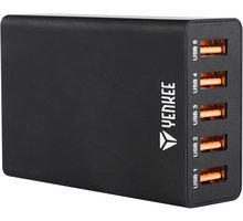 YENKEE YAC 3005BK USB nabiječka 5port